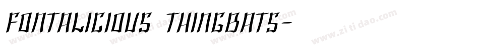 Fontalicious Thingbats字体转换